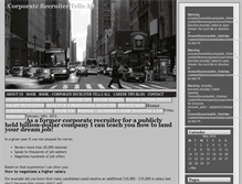 Tablet Screenshot of corporaterecruitertellsall.com